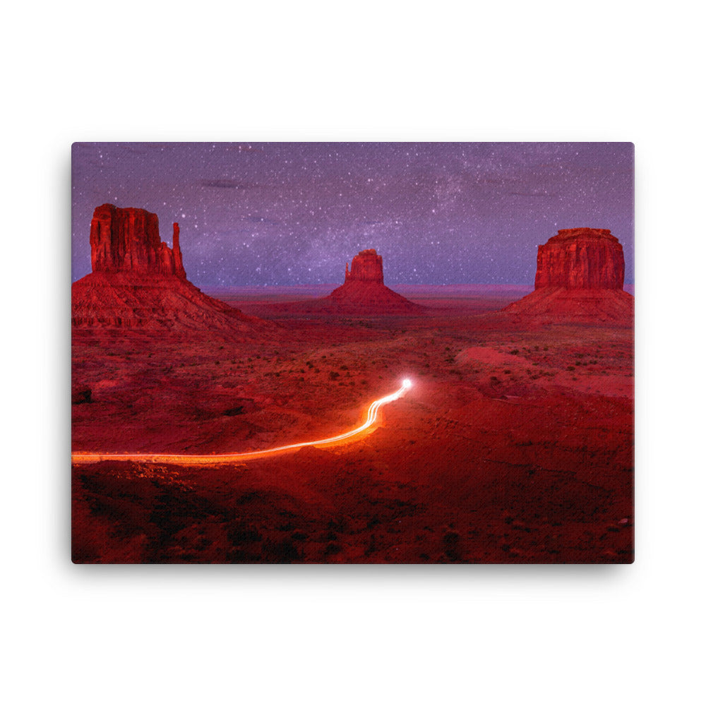 Oljato-Monument Valley, AZ, United States Galactic Sky Canvas Print