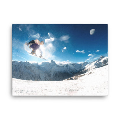 Extreme Snowboarder Canvas Print