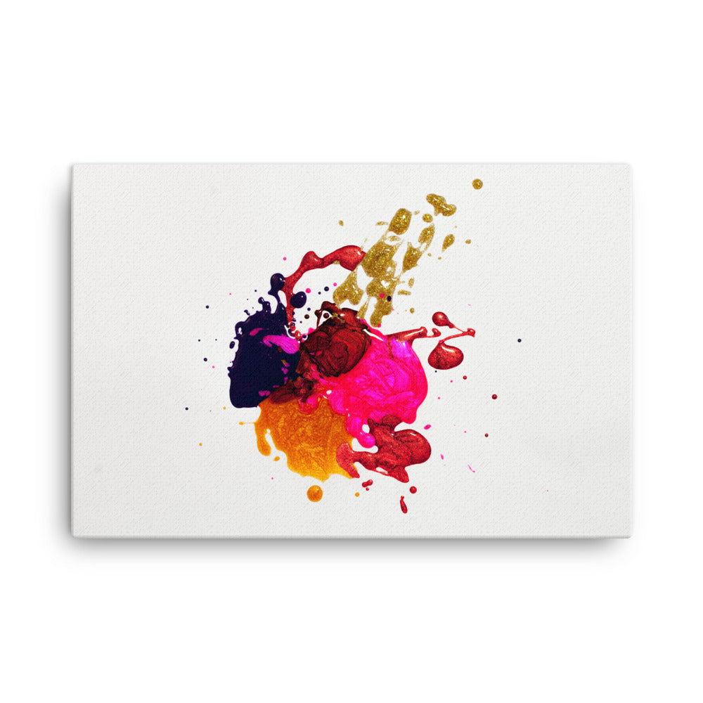 Paint Splatter Canvas Print