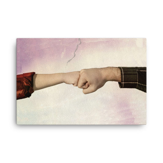 Fist Bump Canvas Print