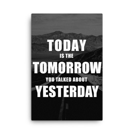 Today's Tomorrow Canvas Print