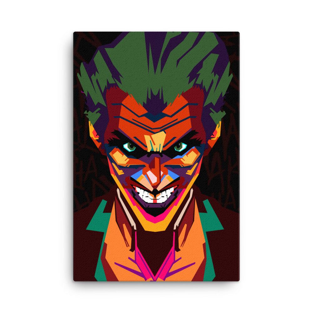 joker wpap canvas wall art print 