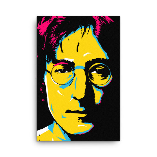 john lennon pop art wpap canvas wall art 