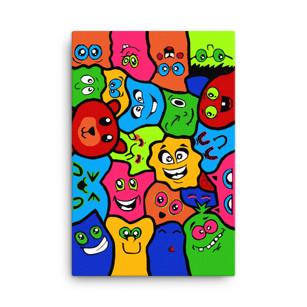 the cartoon canvas wall art 