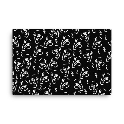 Many Faces Abstract Canvas Print