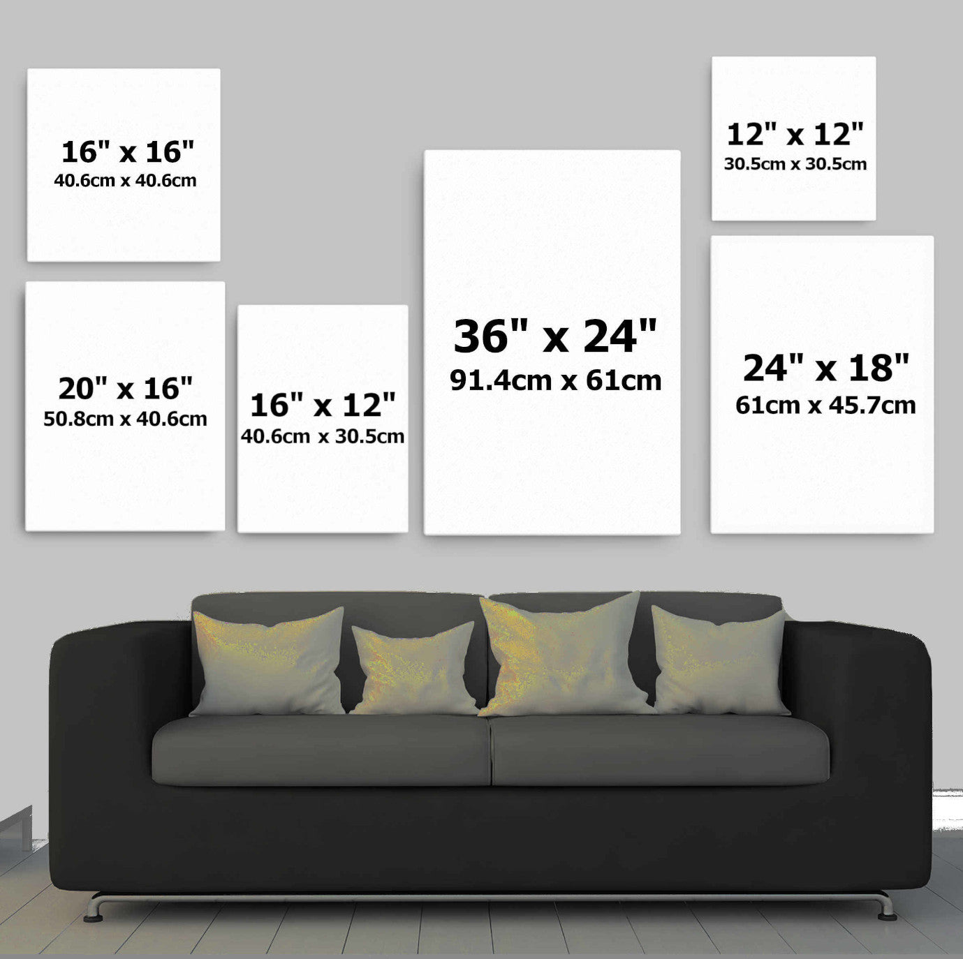 crofty canvas size guide 