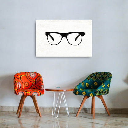 teaching mens fashion glasses wall art 