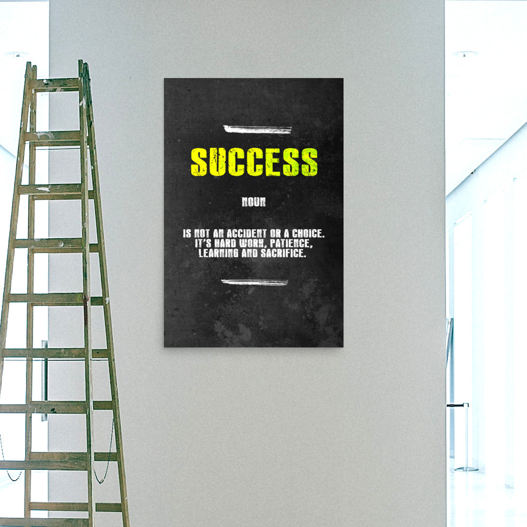 definition of success poster art 