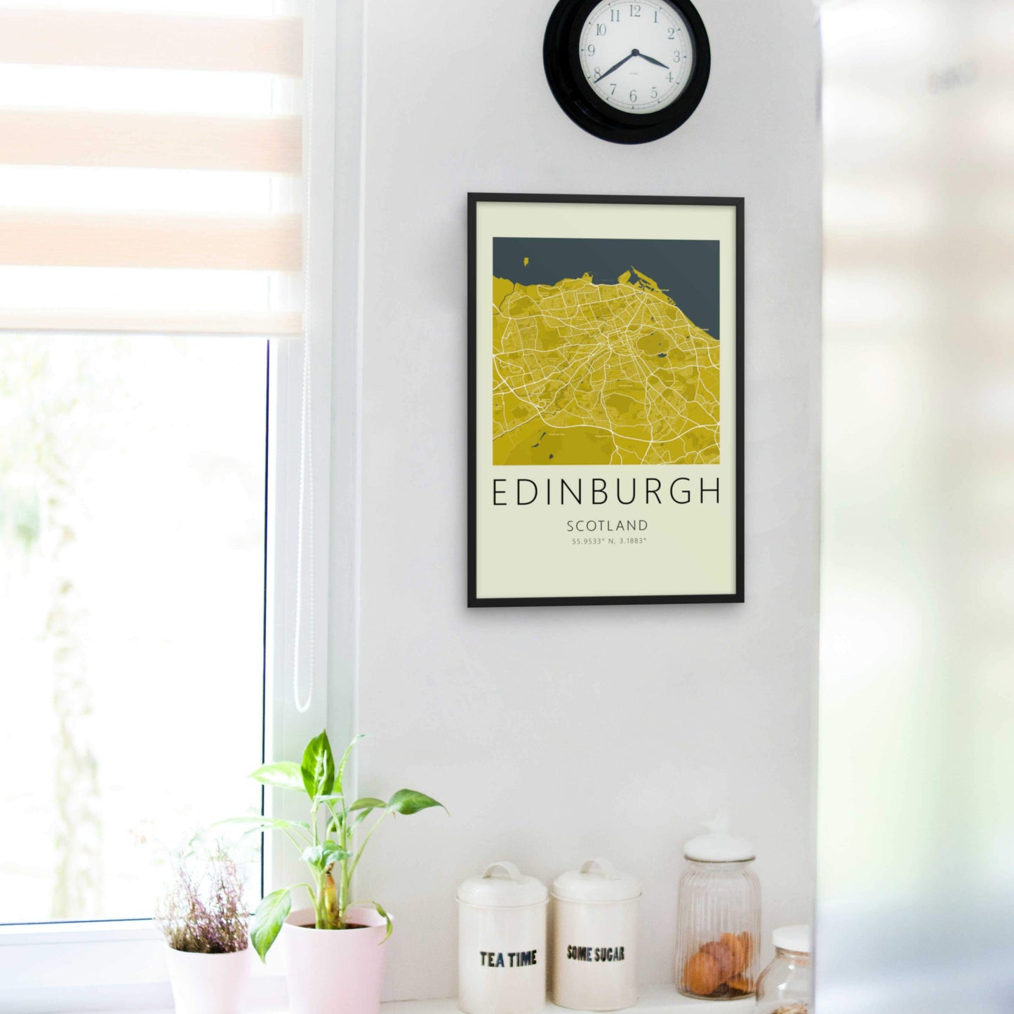 Edinburgh Map Framed Print