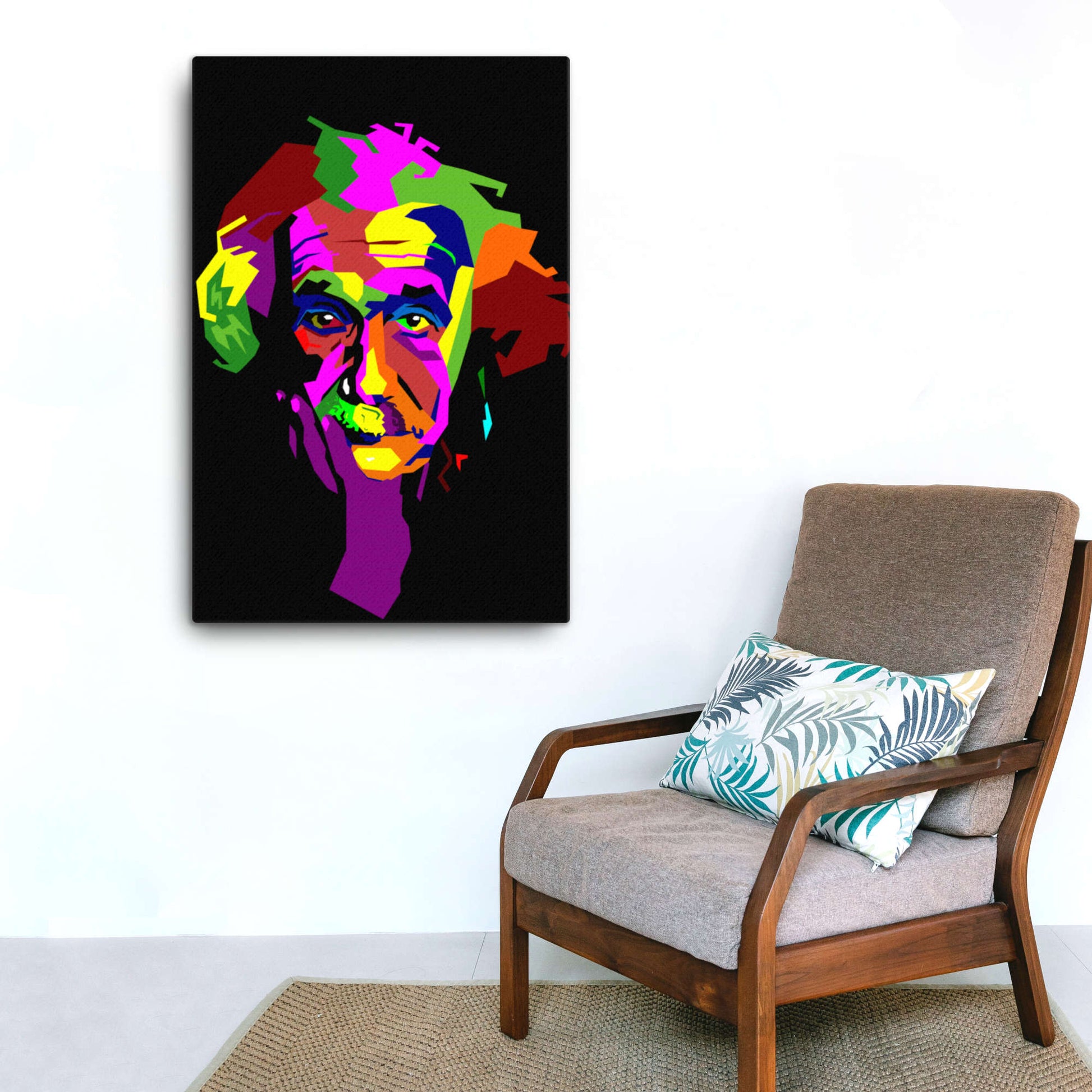 einstein wpap canvas wall art print 