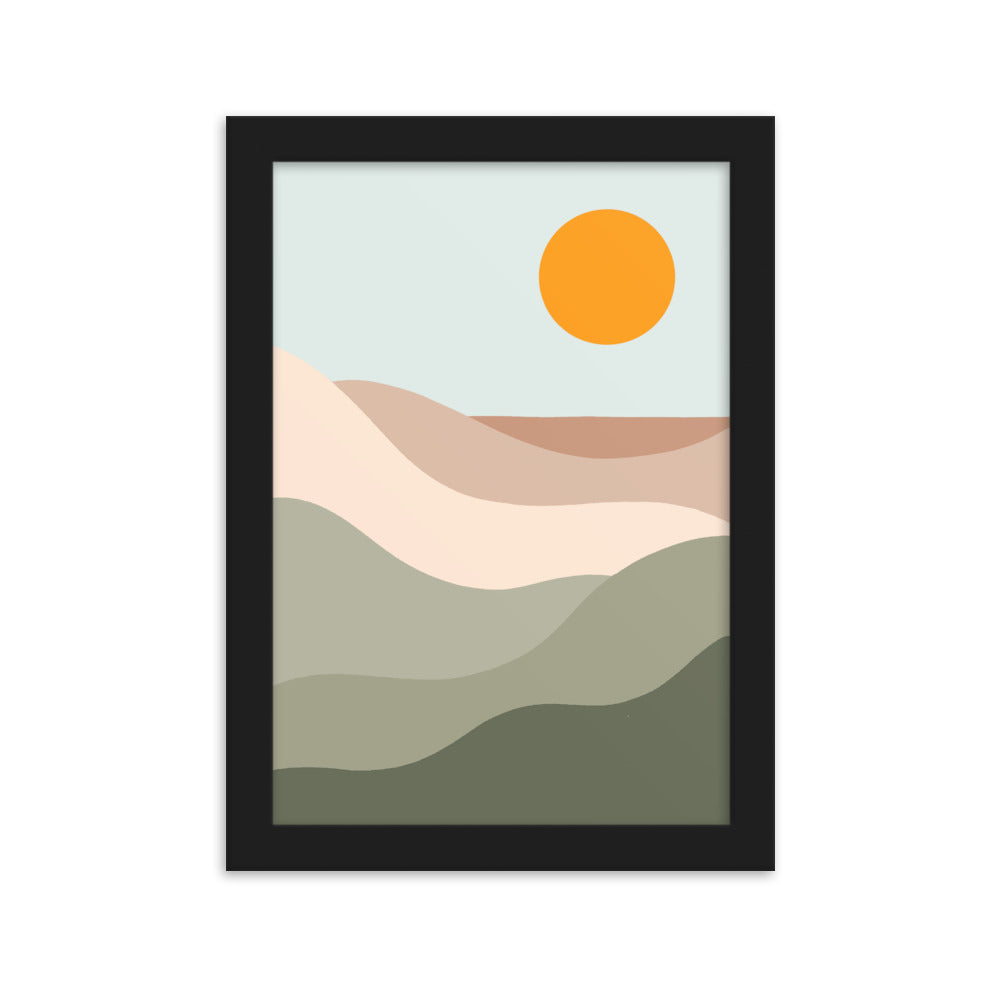 Sun Tan Lines Framed Print