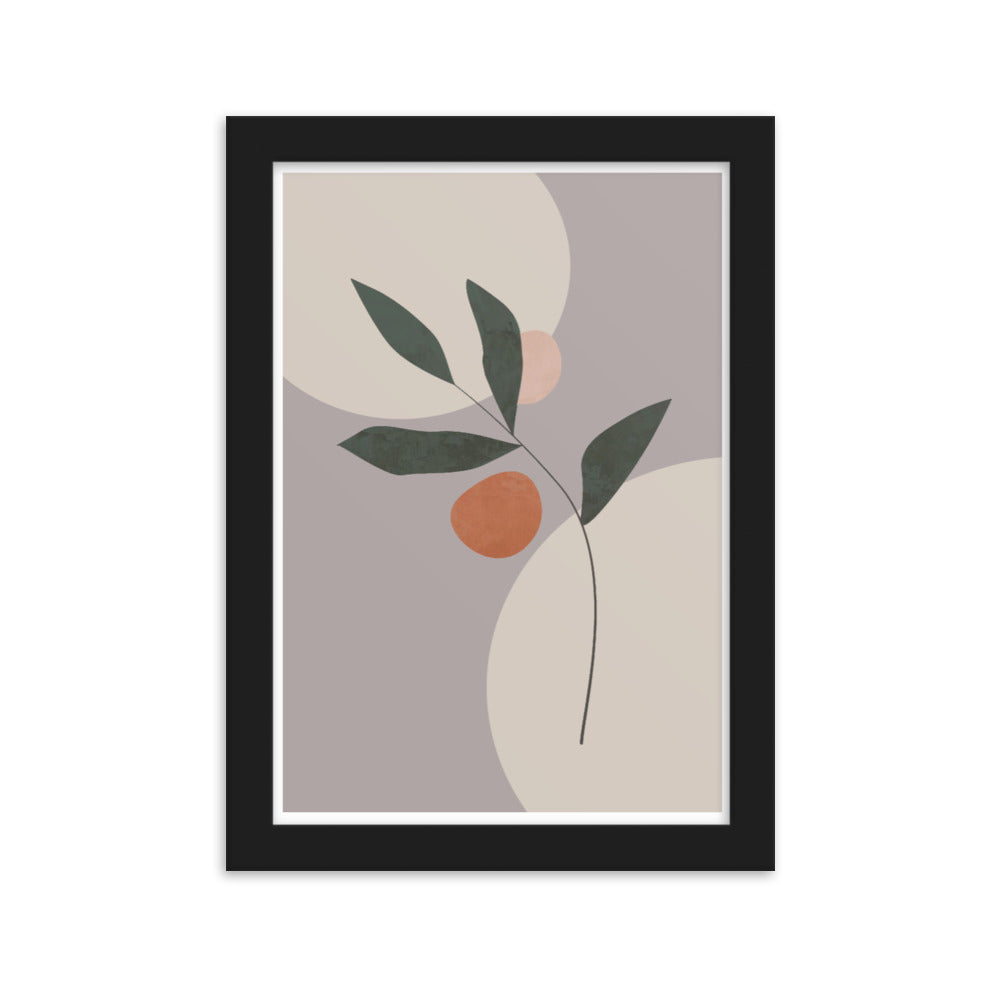 Abstract Floral Framed Print