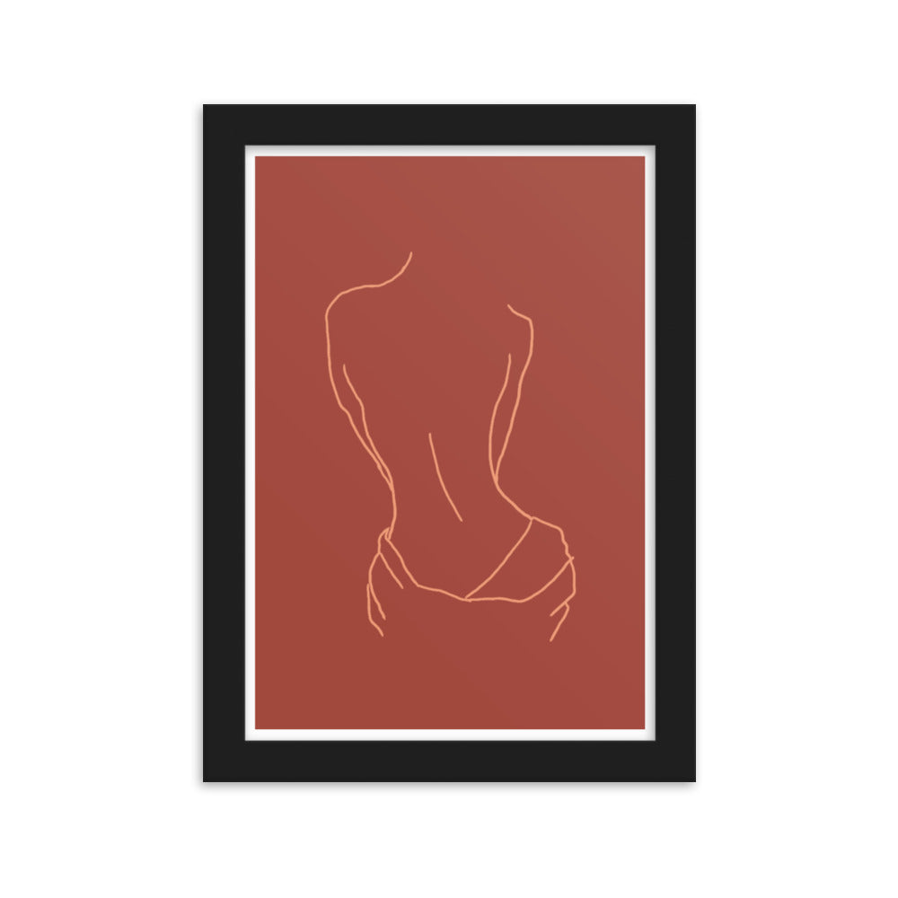 Lined Body Framed Print