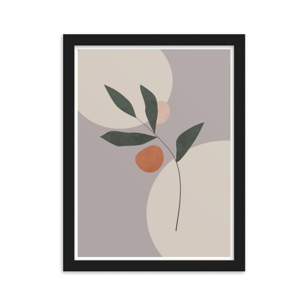 Abstract Floral Framed Print