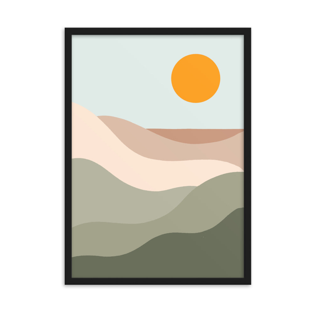 Sun Tan Lines Framed Print