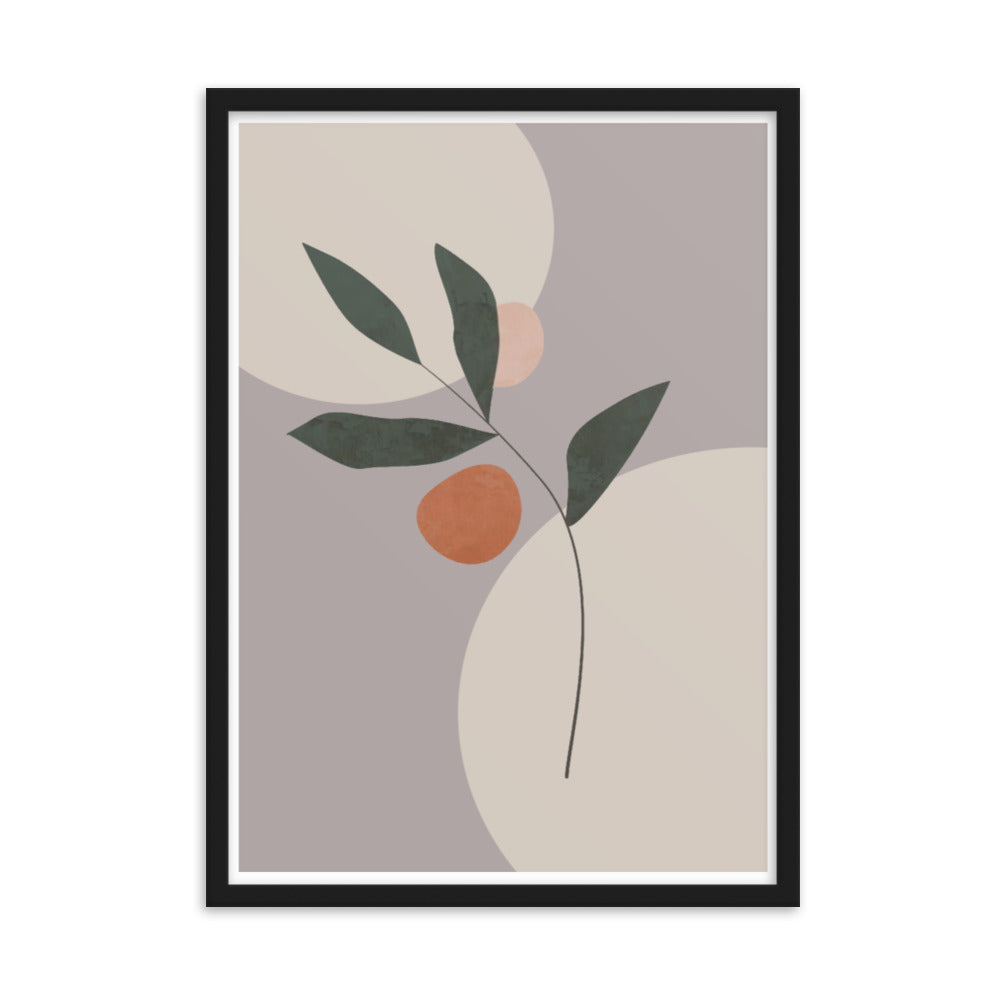 Abstract Floral Framed Print