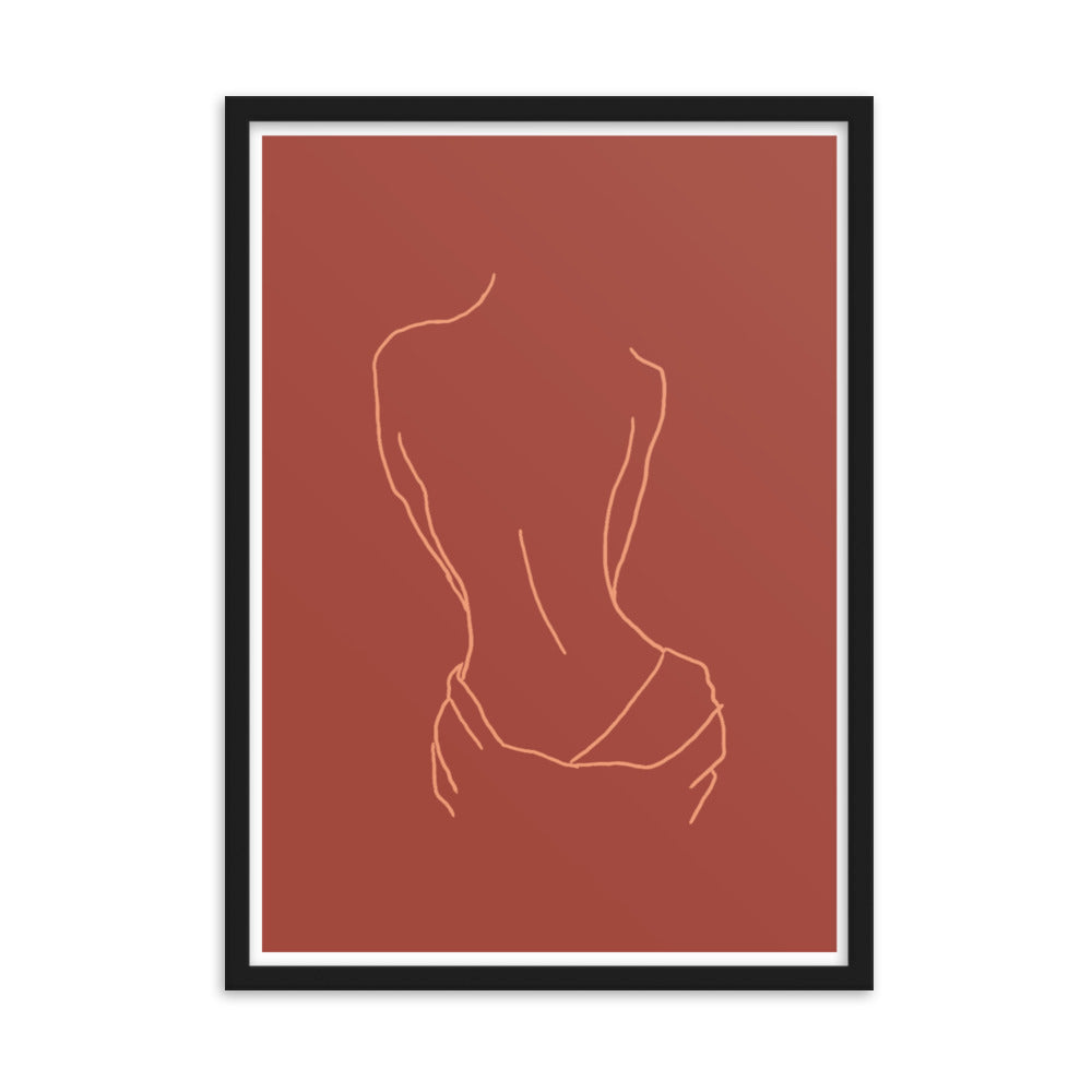 Lined Body Framed Print