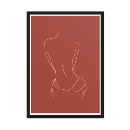 Lined Body Framed Print