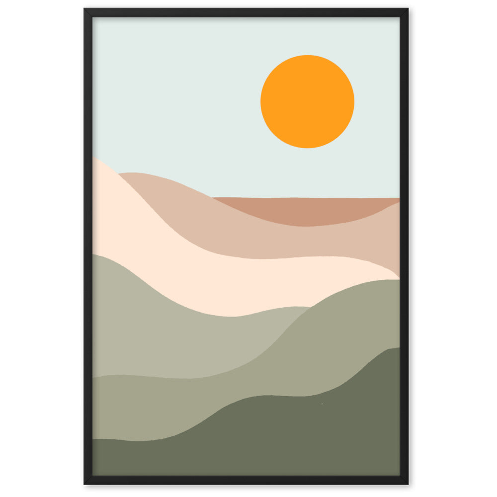 Sun Tan Lines Framed Print