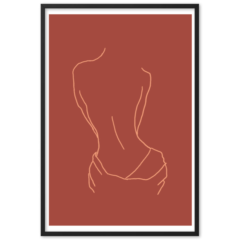 Lined Body Framed Print