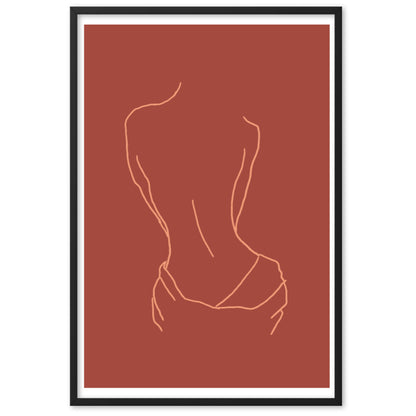 Lined Body Framed Print
