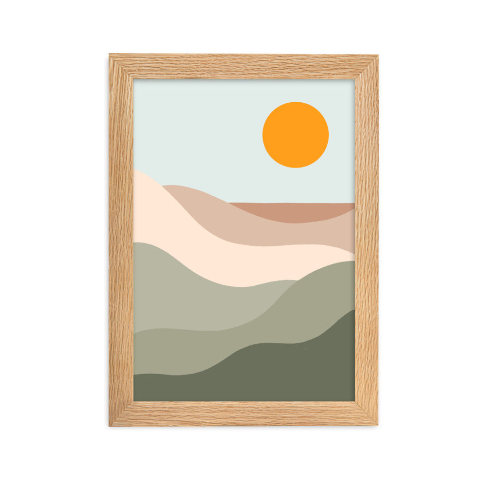 Sun Tan Lines Framed Print