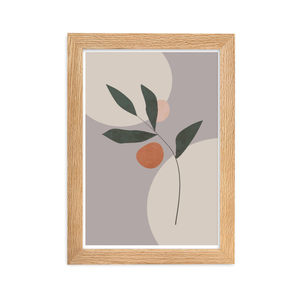 Abstract Floral Framed Print