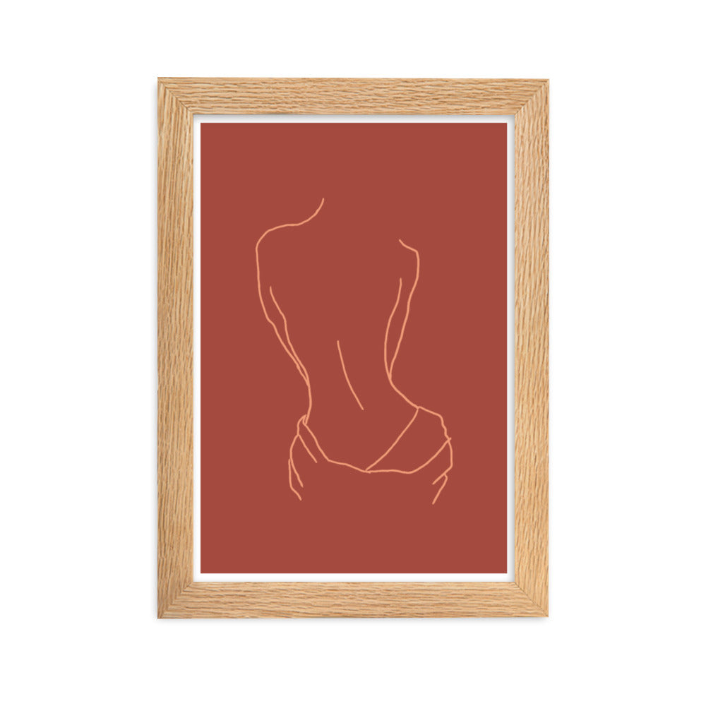 Lined Body Framed Print