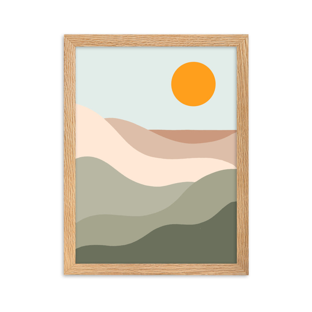 Sun Tan Lines Framed Print