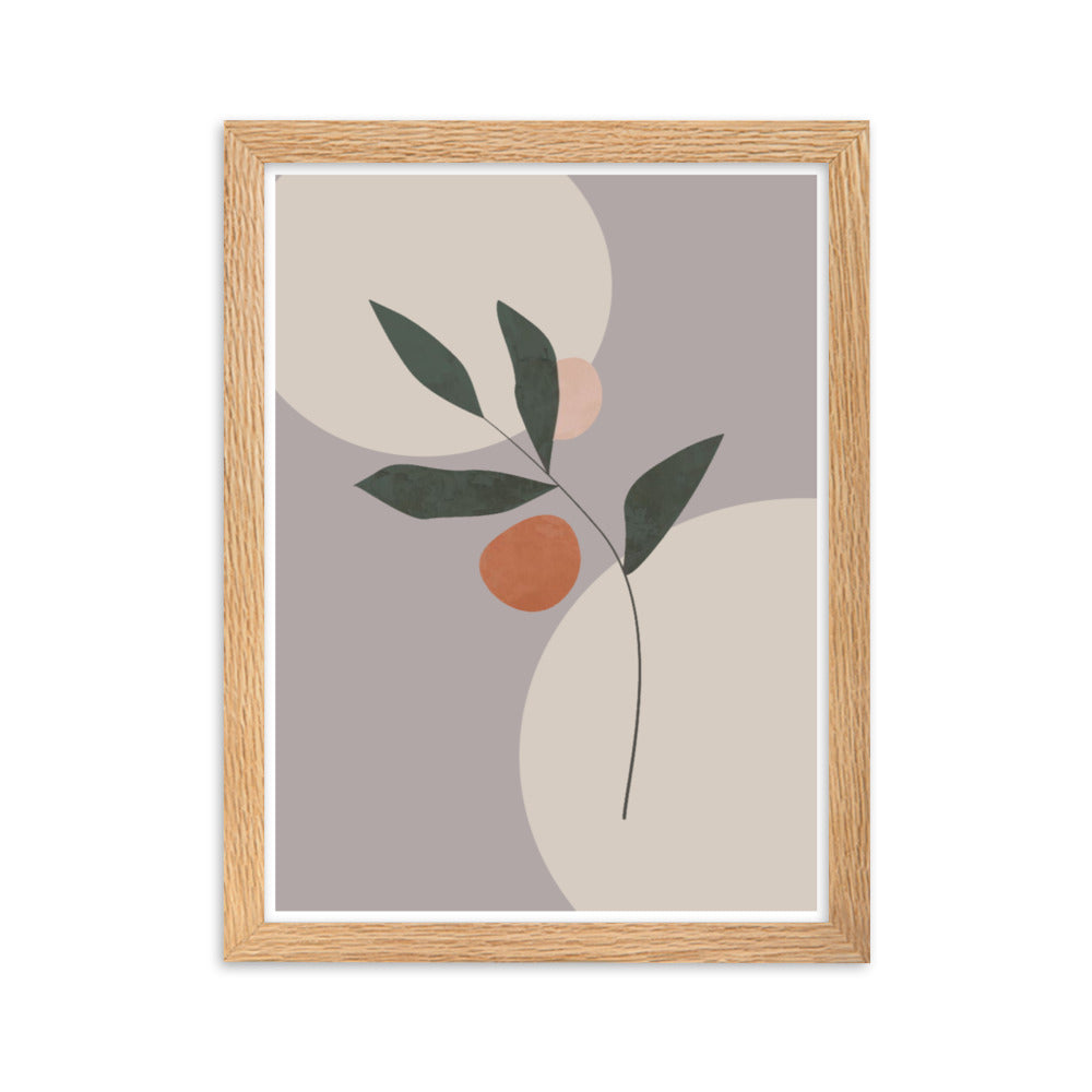 Abstract Floral Framed Print