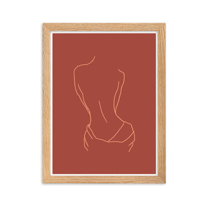 Lined Body Framed Print