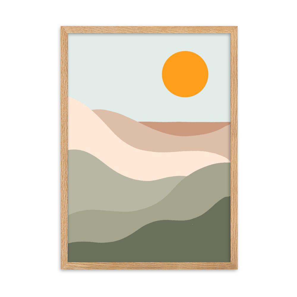 Sun Tan Lines Framed Print