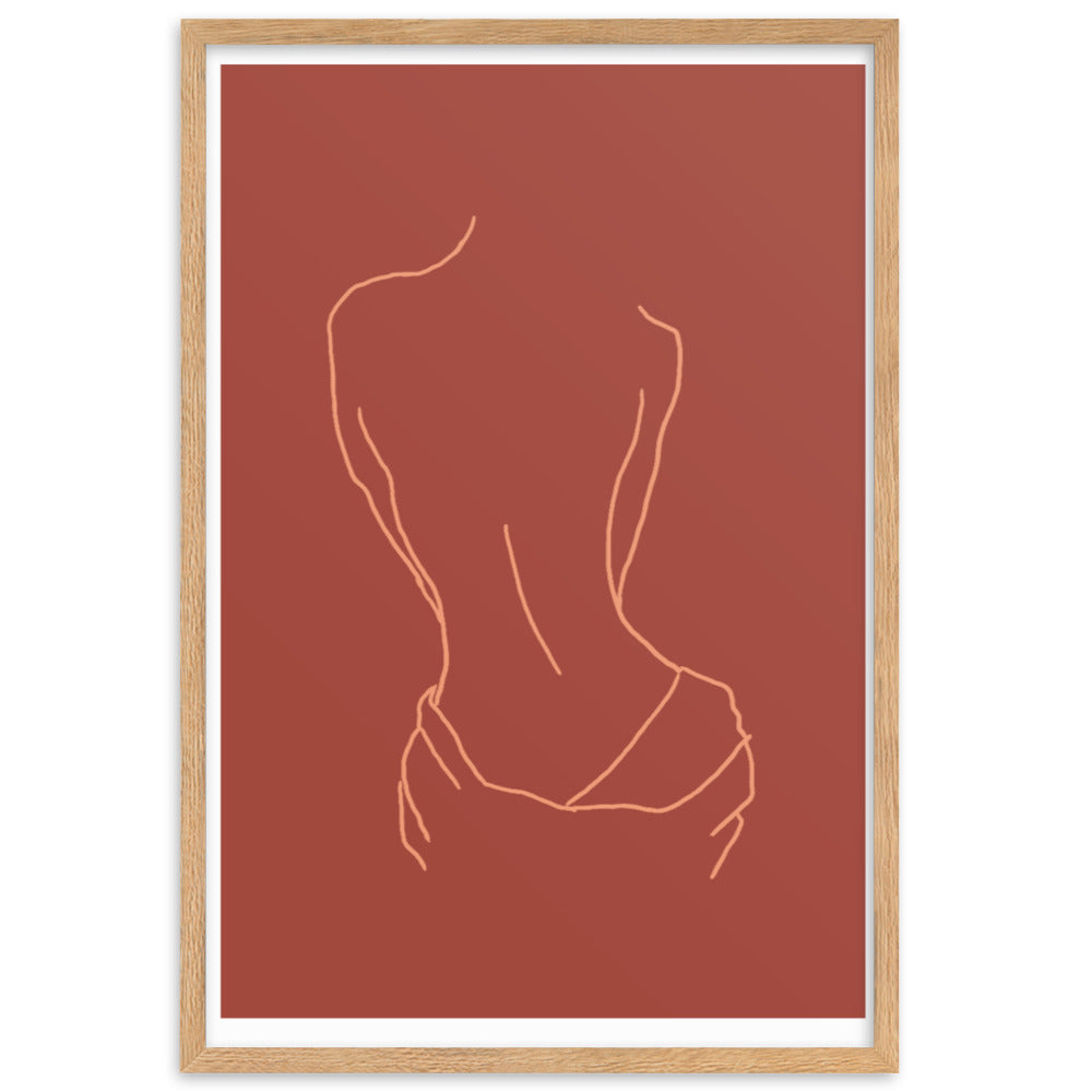 Lined Body Framed Print