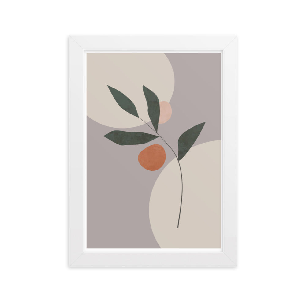 Abstract Floral Framed Print