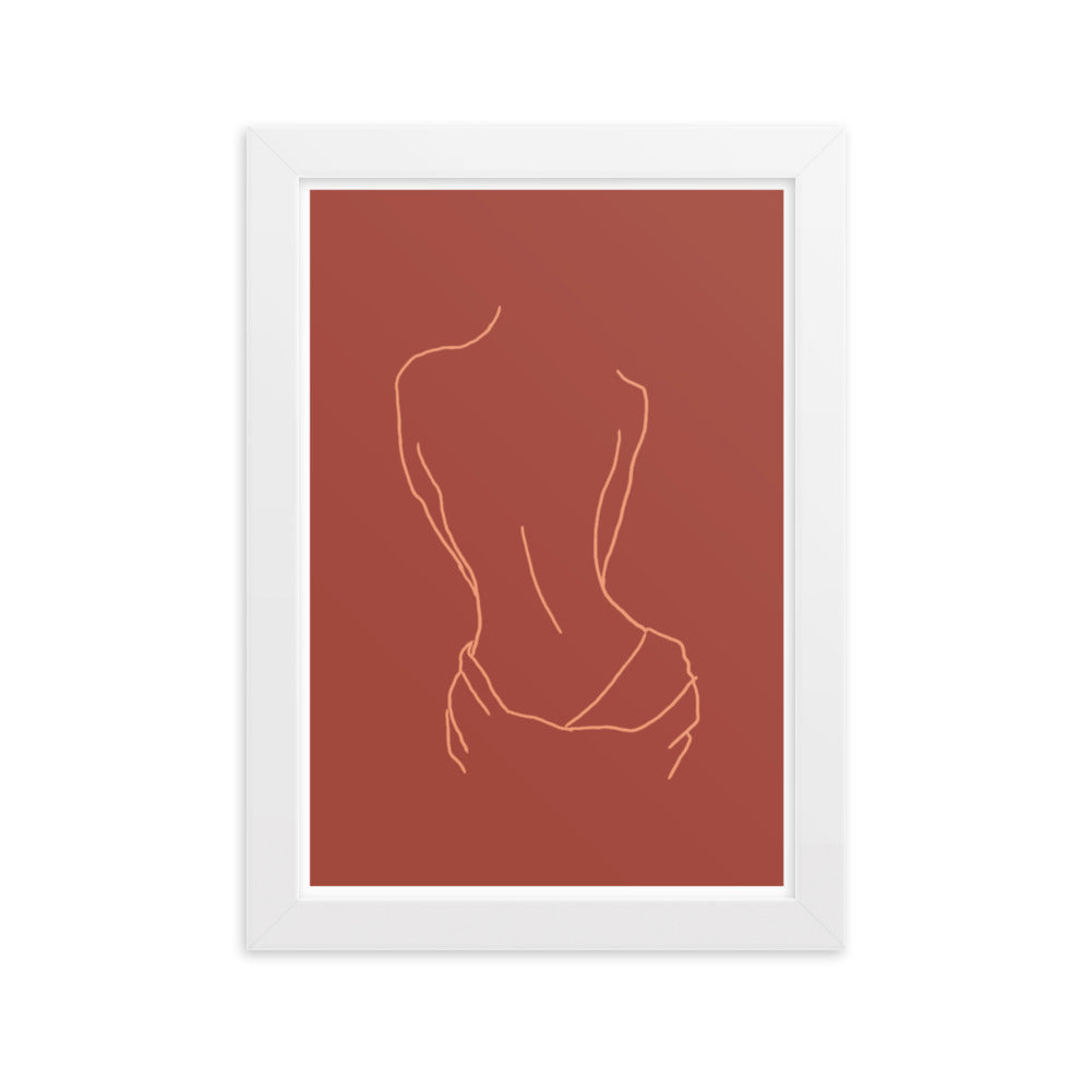 Lined Body Framed Print