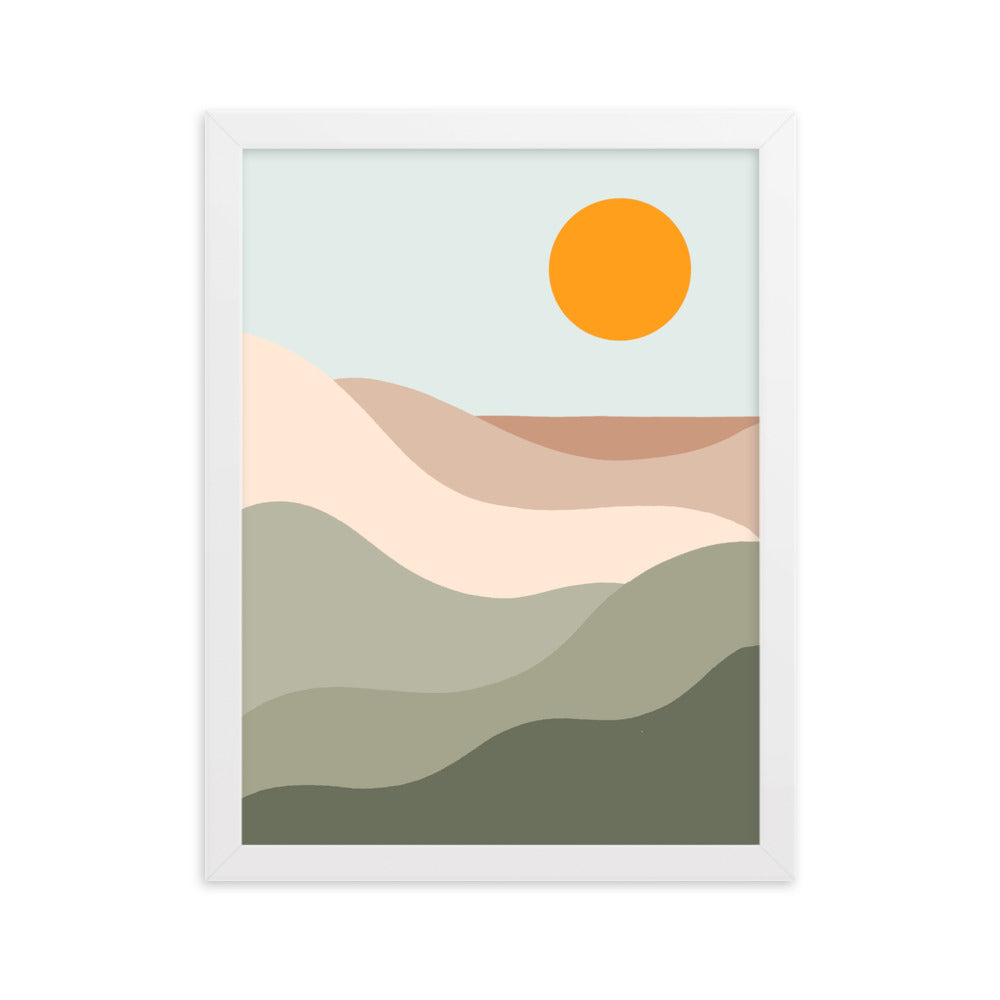 Sun Tan Lines Framed Print