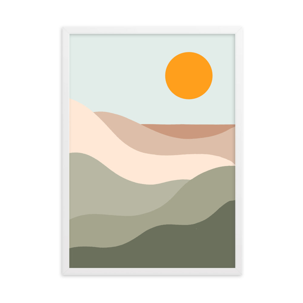 Sun Tan Lines Framed Print