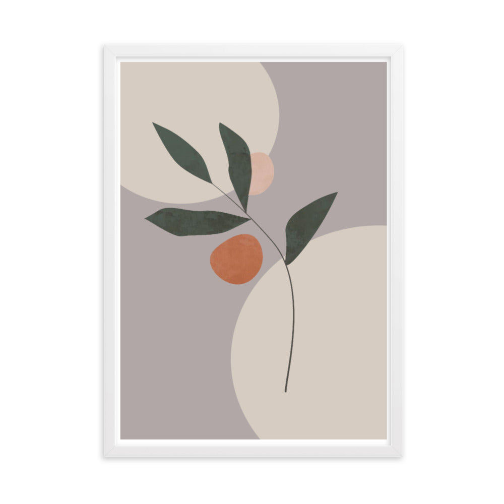 Abstract Floral Framed Print