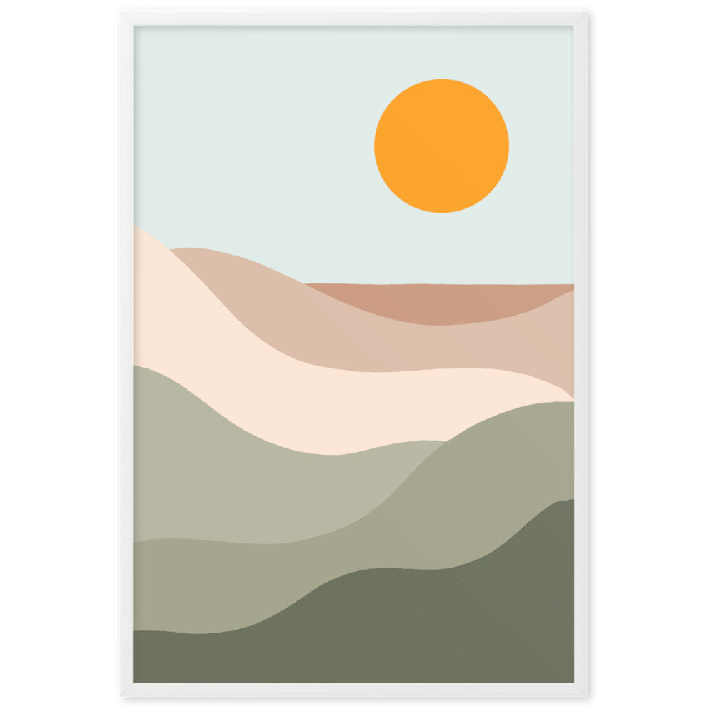 Sun Tan Lines Framed Print