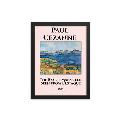 The Bay of Marseille, Seen from L’Estaque by Paul Cezanne Framed Print