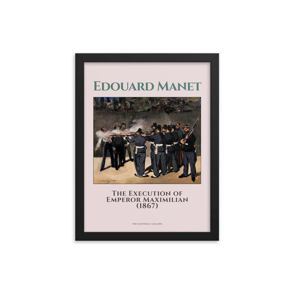 The Execution of Emperor Maximillian, 1867 by Edouard Manet Framed Print