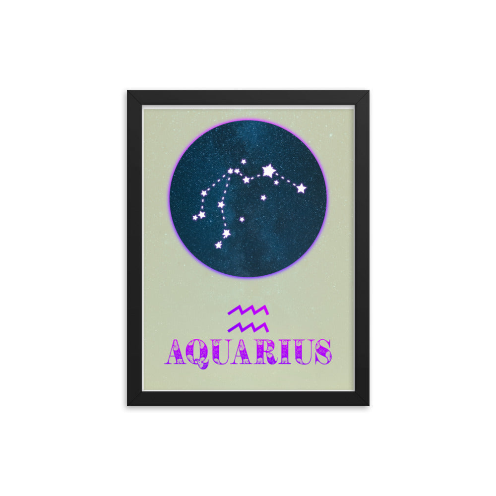 Aquarius Zodiac Framed Print