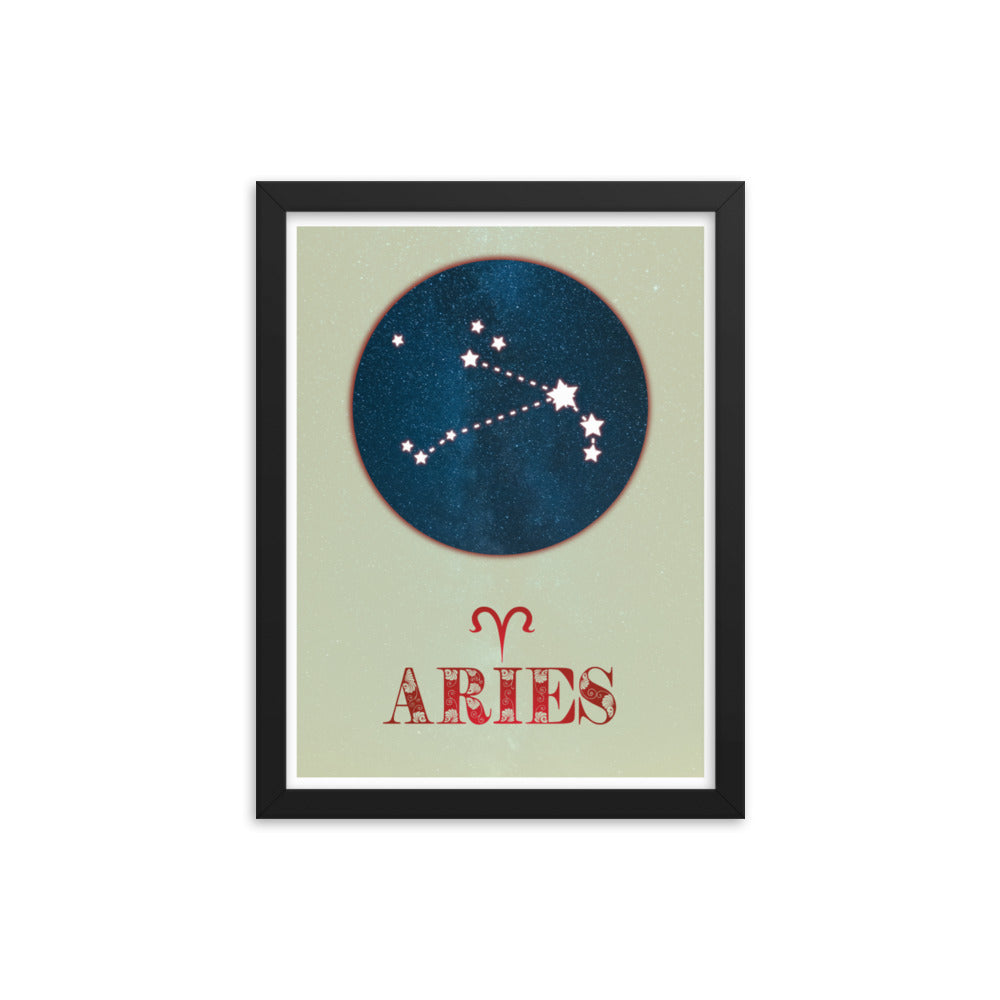 Aries Zodiac Framed Print