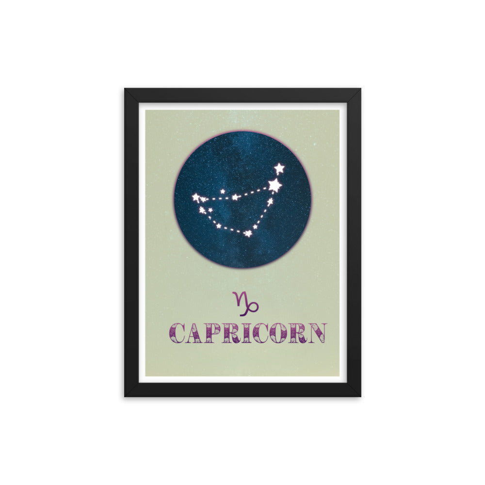 Capricorn Zodiac Framed Print