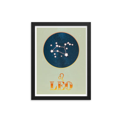 Leo Zodiac Framed Print