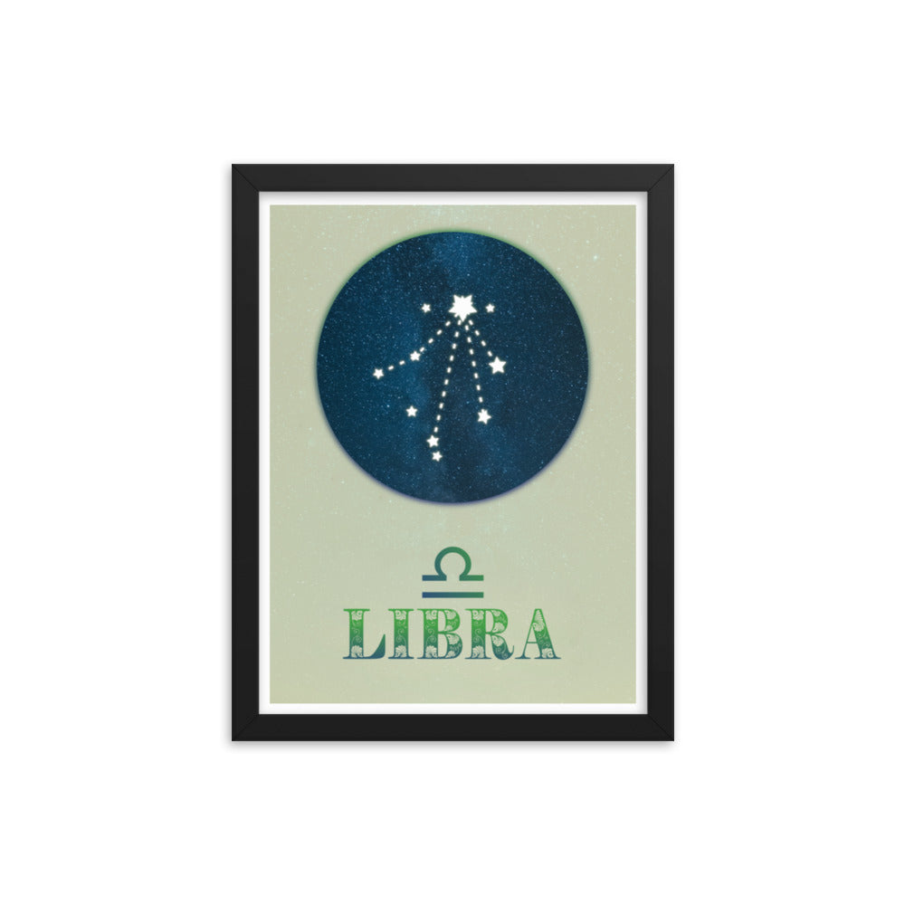 Libra Zodiac Framed Print