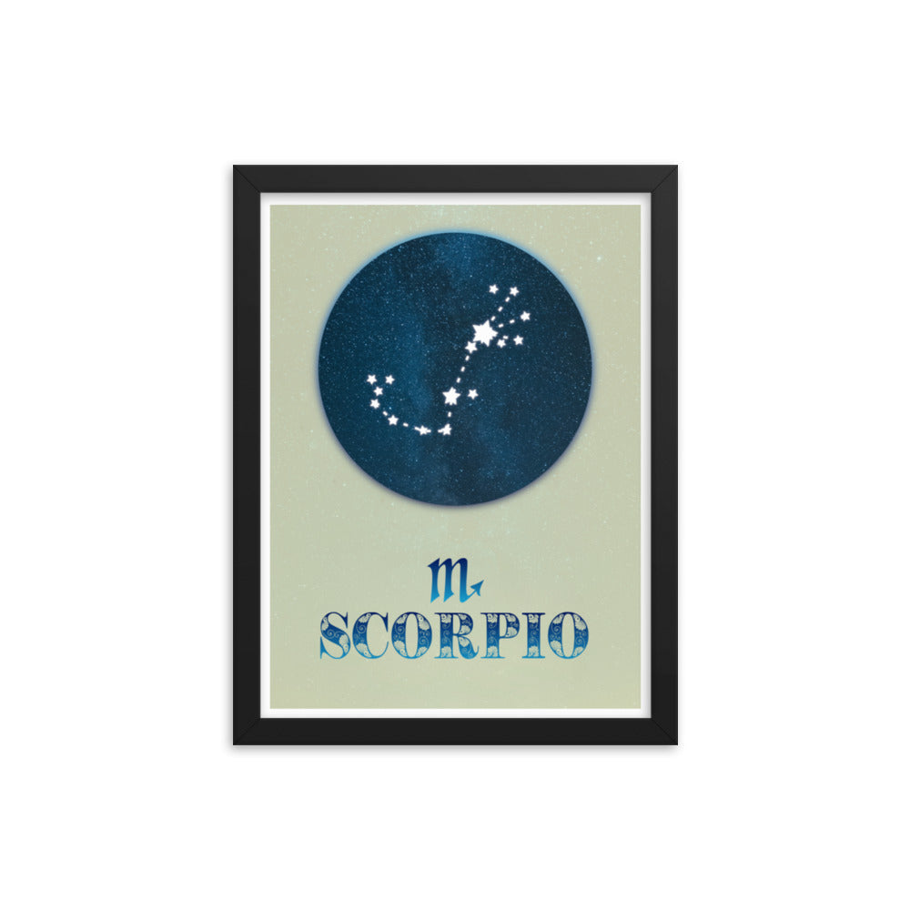 Scorpio Zodiac Framed Print