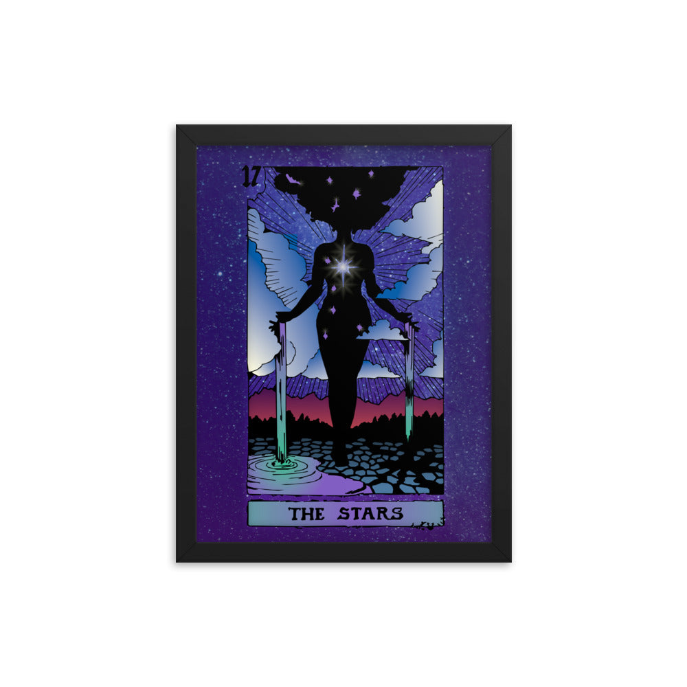 The Stars - Tarot Card Framed Print