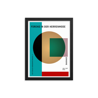 Bauhaus Spherical - Sütterlin Badenerstrasse Framed Print