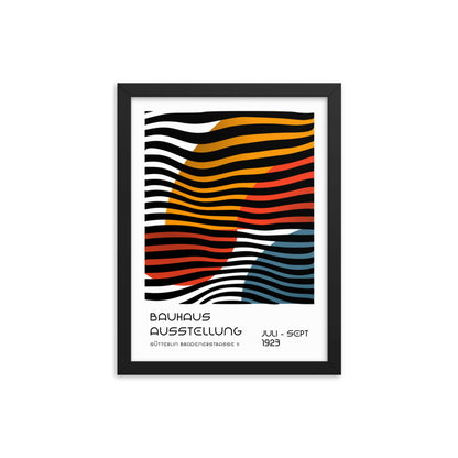 Bauhaus Between Lines -Sütterlin Badenerstrasse Framed Print